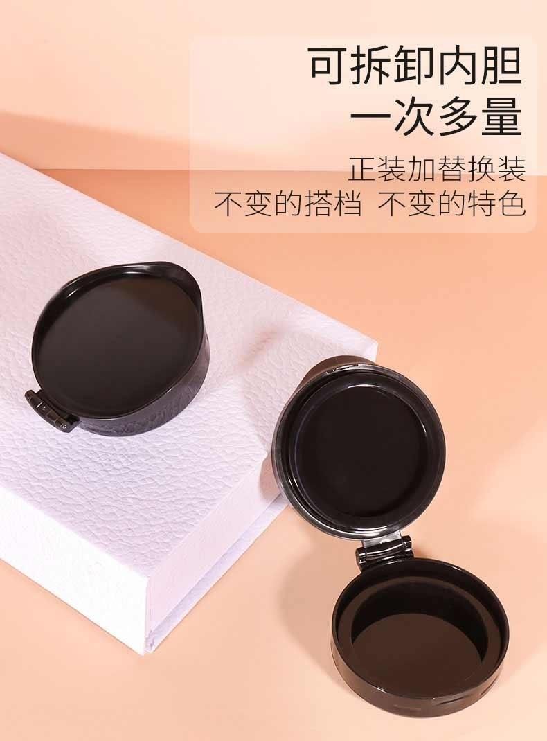 Qd78 Hot Sale Private Label Round White Pressed Powder Compact Case Empty Air Cushion Foundation Case Have Stock