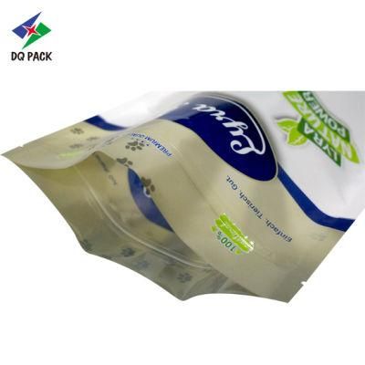 Dq Pack Custom Printed Mylar Bag Flexible Plastic Packaging Bags Stand up Zipper Pouch Mylar Bag for Pet Food Pouch