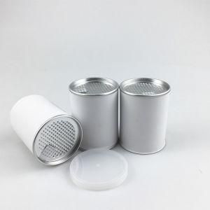 Hot Sale Airtight Small Easy Peel off Lid Paper Canister Paper Can