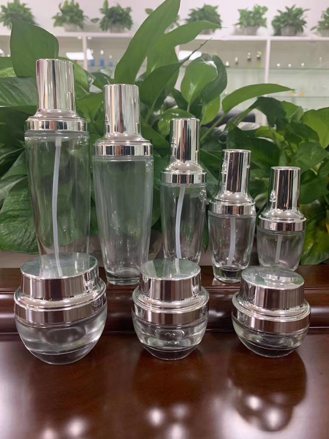 Ds001 Cosmetic Bottles Skin Care Packaging Sets and Jars Glass  Have Stock