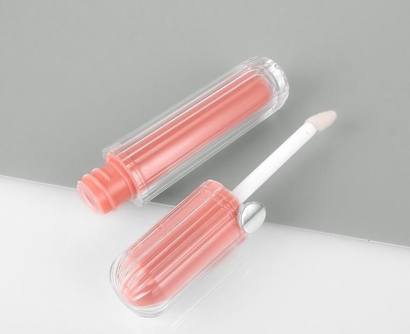 Wholesale Empty Lip Gloss Tubes Packaging PETG Cosmetic Liptint Bottle Pink Lip Gloss Containers Tube with Wands