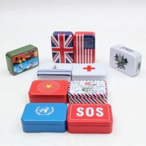 Drugs Storage Tin Box First-Aid Metal Case