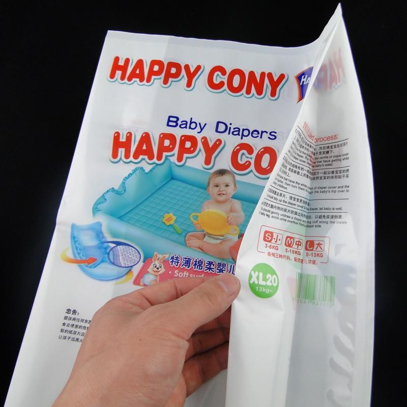 Laminated Cotton Tissue Plastic Packing Bag with Middle Sealing