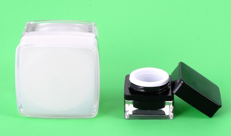 5g 15g Mini Square Transparent Cream Jar