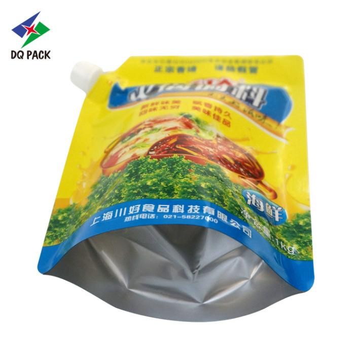 Four Material Aluminum Foil Sauce Packaging Spout Pouch