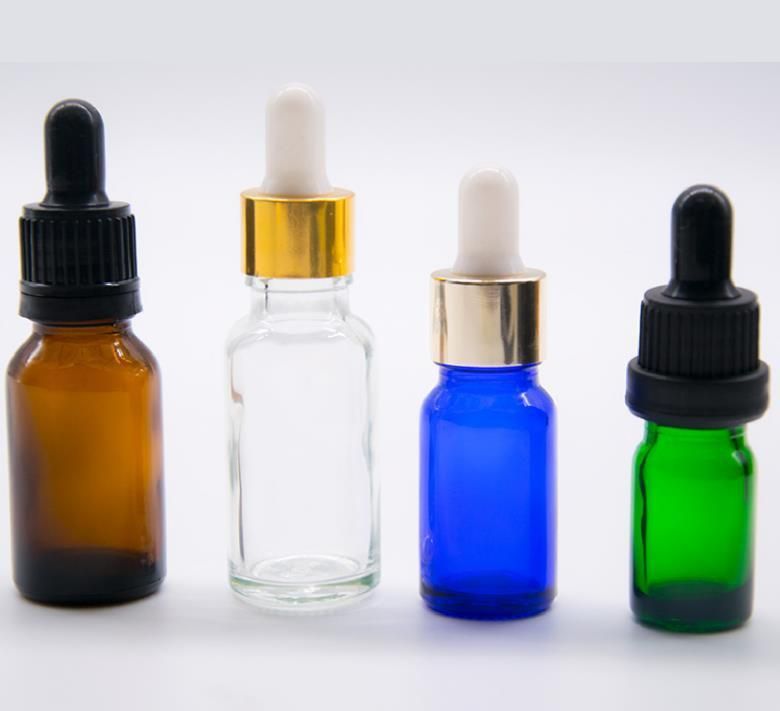 15ml 20ml 30ml 50ml 100ml Clear Amber Blue Green Essential Oil Glass Bottle for Cosmetic