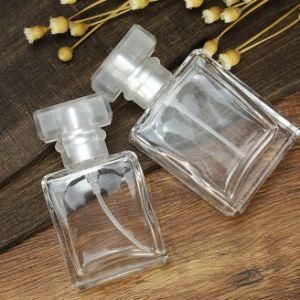 30ml 60ml 100ml Clear Frosted Flat Square Glass Dropper Bottle New Design Perfumes Bottle