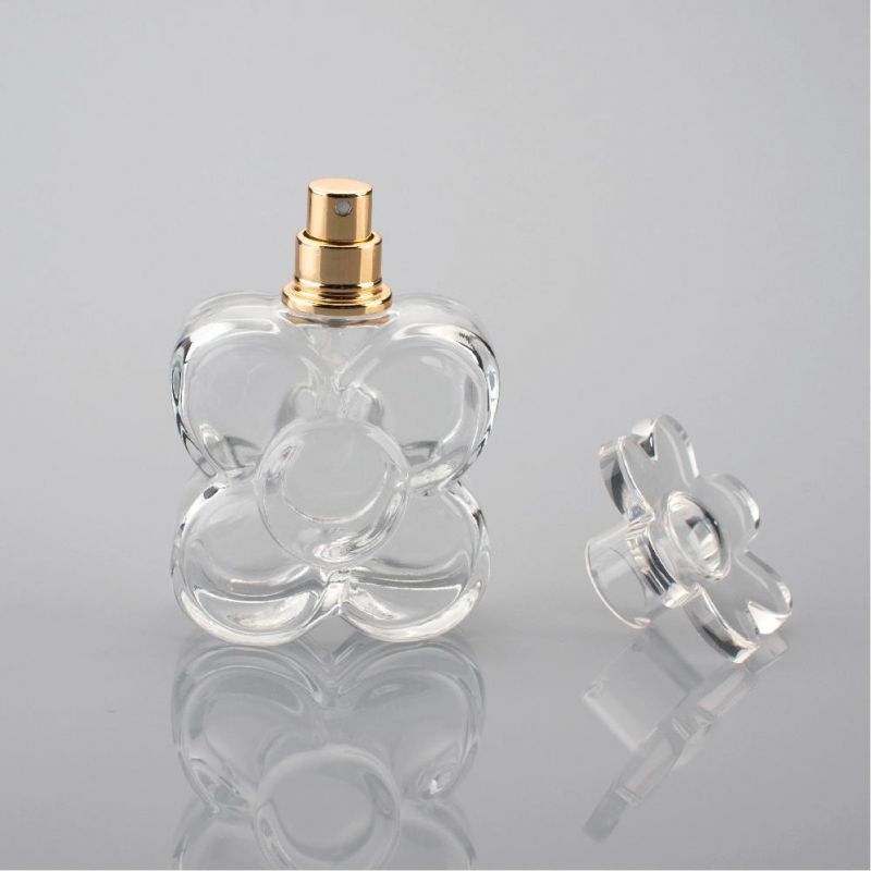 Custom Color 50ml Refillable Empty Spray Glass Perfume Bottle