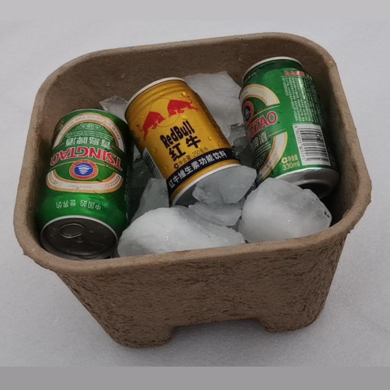 Custom Water Bottle Ice Cube Paper Pulp Trays