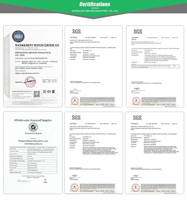 OEM Transparent BOPP Packing Sealing Tape