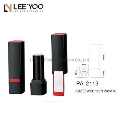 PA-2113 Empty Lipstick Tube with Mirror Plastic Cosmetic Packaging