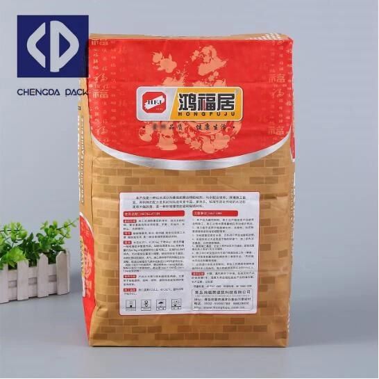 25kg 40kg 50kg PP Woven Valve Bag Ad Star Polypropylene Woven Cement Putty Powder Packaging Bag with Valve