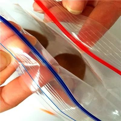 Disposable Freezer Food Storage LDPE Plastic Ziplock Custom Print Double Zipper Bag