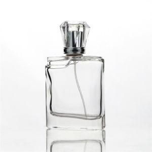 Perfume Bottle 100ml Korean Perfume Bottle Square Transparent Glass Spray Bottle