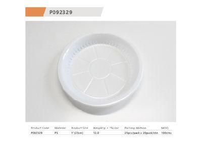 Disposable Microwave Round Plastic PP Meal Tray Packaging for Food