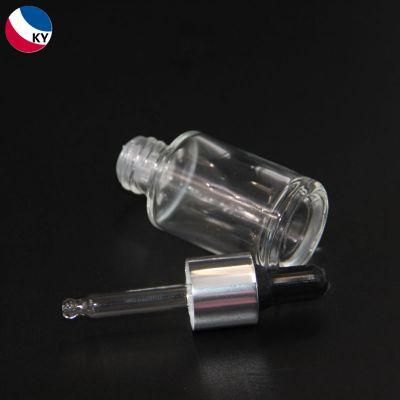 15ml 0.5oz Clear Glass Bottles with Dropper for Essential Oil Serum Cosmetic Packaging