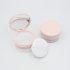 New Design Black Pink Acrylic Transparent Loose Powder Talcum Powder Optional Switch Packaging Plastic Jar with Lid