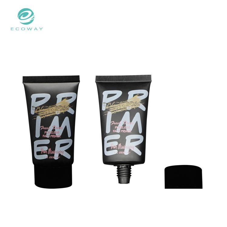 Black Squeeze Face Primer Custom Tube Cosmetic Packaging