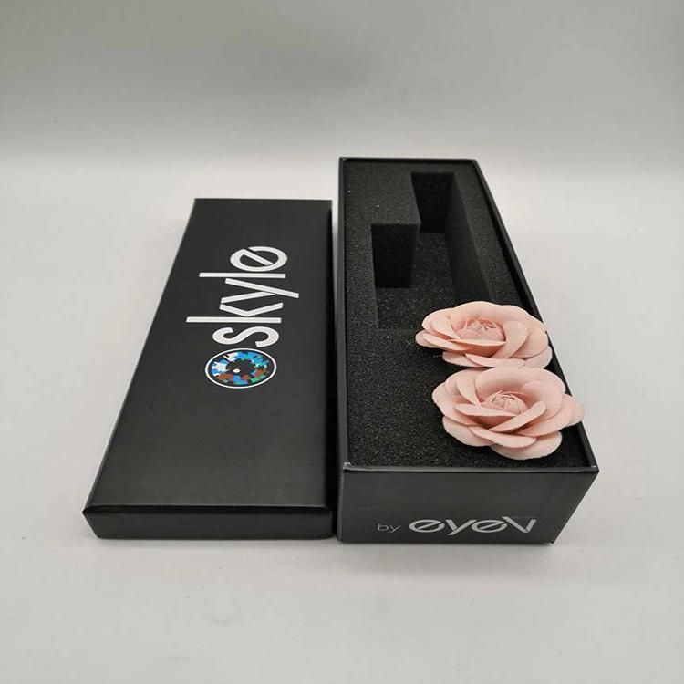 Custom Logo Printed Jewelry Boxes Black Packaging Box