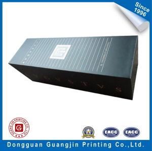 Black Color Paper Foldable Box with Golden Logo