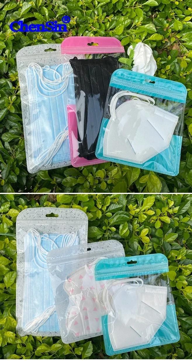 Customized Face Mask Packaging Zipper Lock Bag