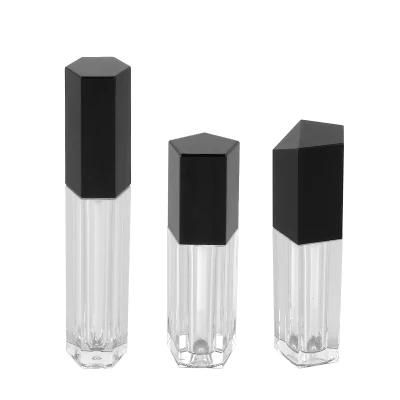 Wholesale Empty Transparent Black Cosmetic Packaging 4G Lip Gloss Tube for Makeup Packaging