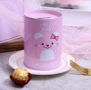 2021 New Design Pink Tin Box Manufacturers Direct Piggy Bank