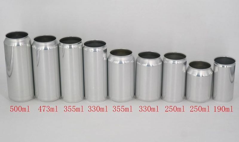 190ml 250ml 330ml 355ml 473ml 500ml Aluminum Beverage Cans and Pop Beer Cans