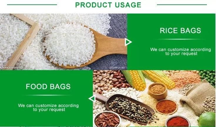 10kg 25kg 50kg PP BOPP Color Bright Film Woven Sack PP Bags for Rice Fertilizer Flour Animal Food