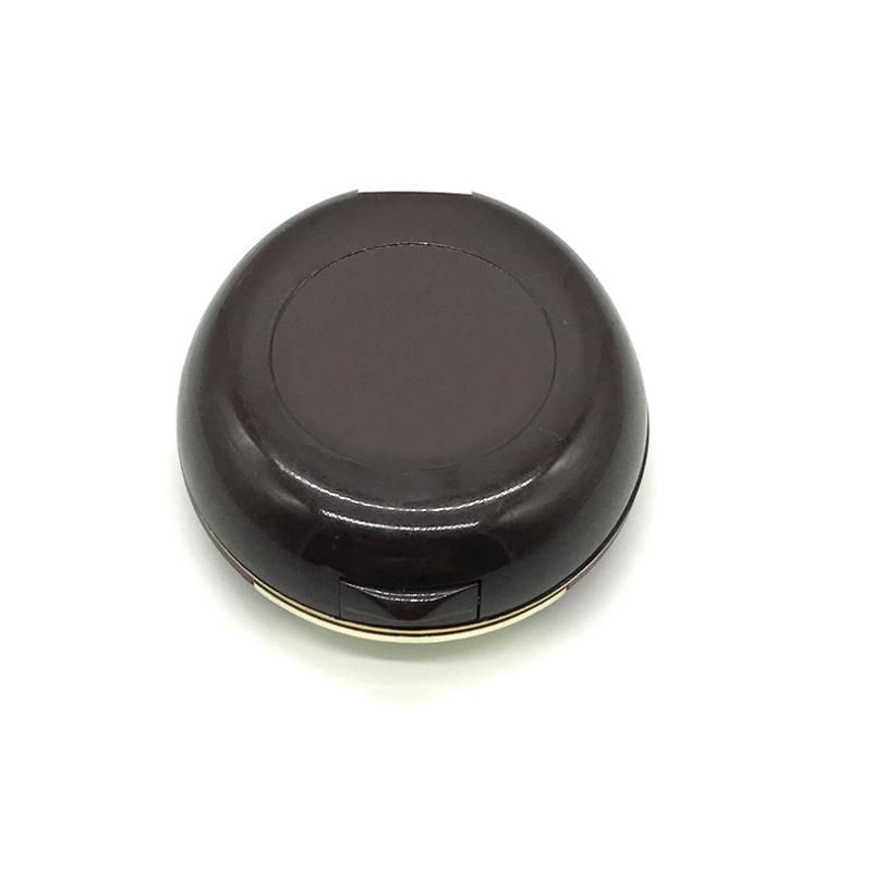 Empty Custom Black Plastic Makeup Powder Case Compact Pressed Powder Container for Blush