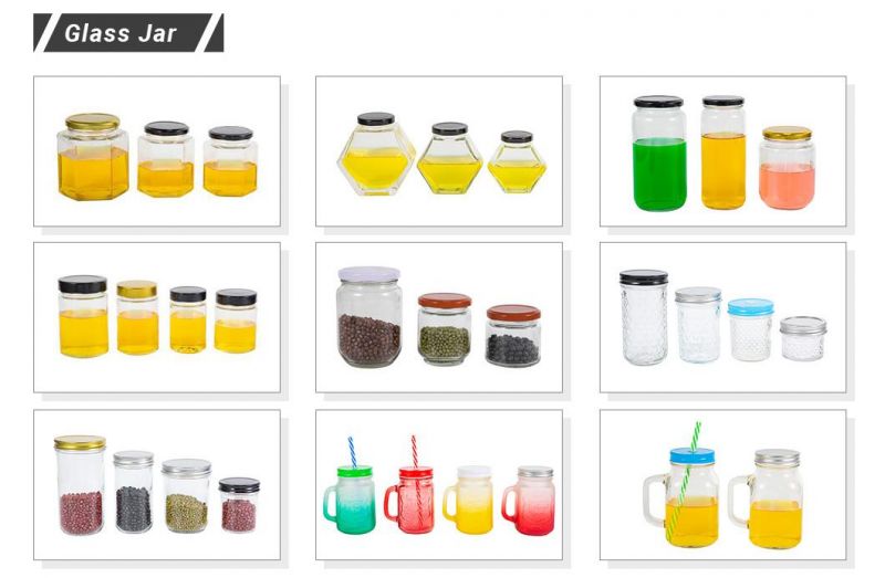 New Fashion Transparent Glass Food Storage Jar