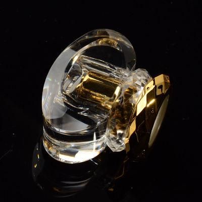 Luxury Golden Luxury Perfume Spray Bottle Crystal Diamond 50ml Glass Perfume Bottle