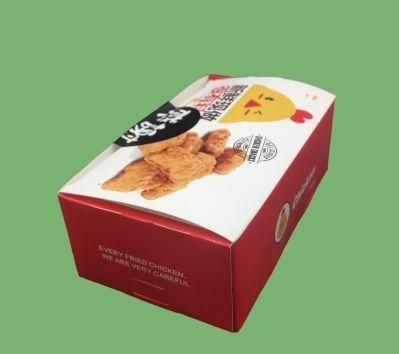 Custom Logo Grade Paper Takeaway Fast Food Packaging Roast Fried Chicken Take out Boxes