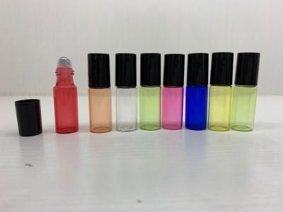 5ml Empty Roller Perfume Bottles for Essential Oils Roll-on Refillable Perfume Bottle Containers with Black Lid