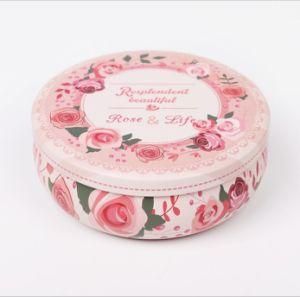 Pink Tinplate Case with Flower Case