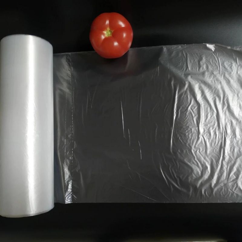 Easy-to-Tear Custom Plastic Roll Bag Used in Supermarkets