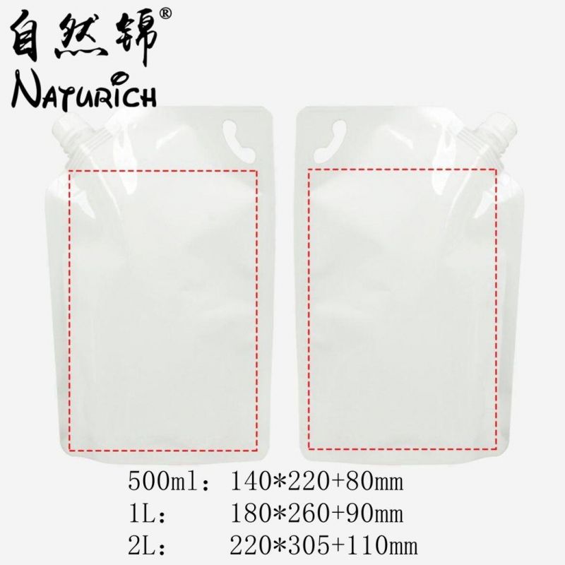 2L Surface Disinfection Packaging Spout Pouch with Handle Plastic Bag