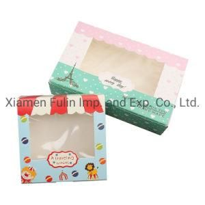 Wholesale Patterned Customized Cute Packaging Egg Tart Box with PVC Window