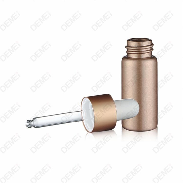 3ml-12ml Wholesale Cosmetic Packaging D17mm D18mm Mini Sample Straight Round Clear and Amber Serum Essential Oil Tube Glass Bottle with 13mm Silver Dropper Cap