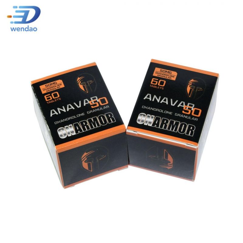 Custom Logo Printed Pharmaceutical Pill Bottle Medicine Paper Packaging Box