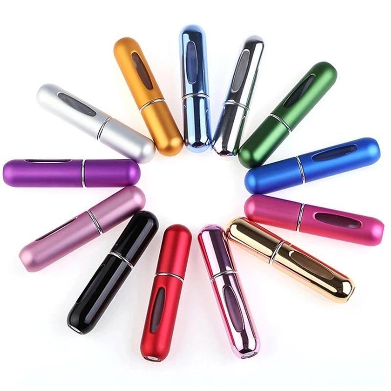 Portable Mini Refillable Perfume Atomizer Bottle Refillable Spray Scent Pump Empty Cosmetic Containers Bottle for Travel 5ml