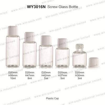 5ml 7ml 8ml 10ml 20ml 25ml 30ml Amber Empty Custom Printed Cosmetic Packaging Glass Set Tube Bottle for Essential Oil