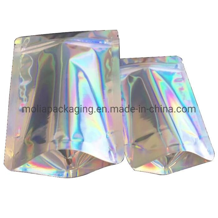 Colorful Printed Rainbow Film Stand up Smell Proof Mylar Bag 1oz