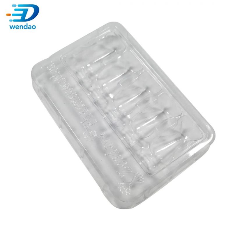 Empty Plastic Blister 10X2ml Glass Vials Packaging Tray for Human Growth Hormone