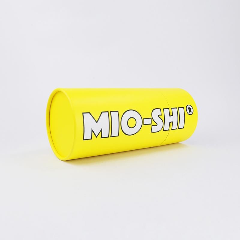 Large Diameter Size 25*28cm Bright Yellow Custom Cylinder Paper Tube Box