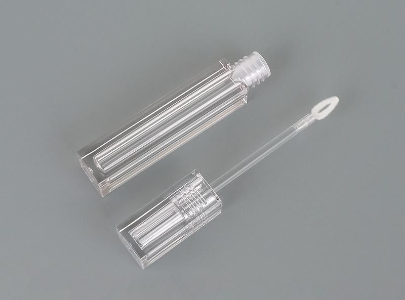 Hot-Sale White Transparent Lip Gloss Cosmetic Tubes Round Lip Gloss Packaging Private Label Lip Tint Containers