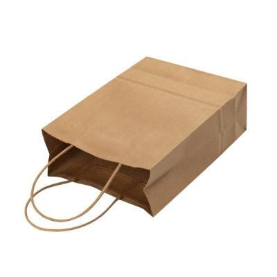 Wholesale Stronger Brown Disposable Kraft Paper Bag for Packaging/Food/Gift