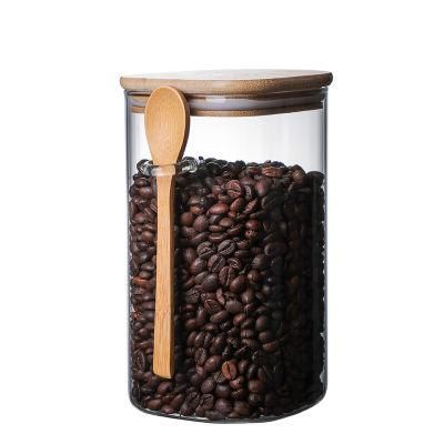 1200ml Glass Packing Jar with Wooden Spoon