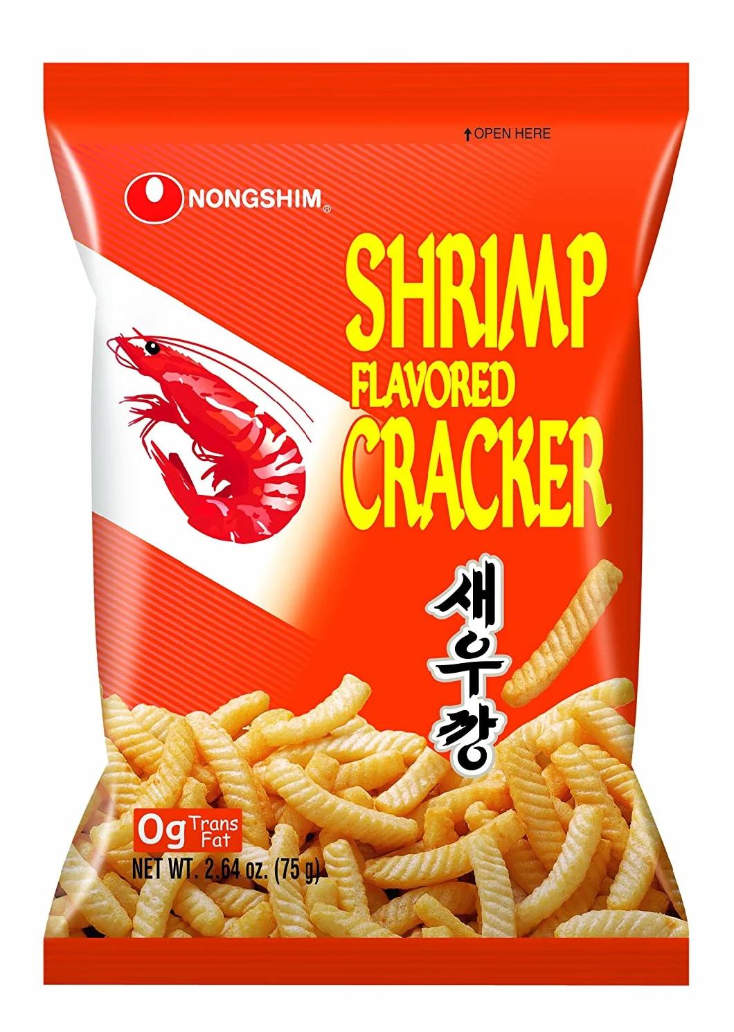 Custom Printed Snack Food Plastic Back Sealing Bags Resealable Plastic Prawn Shrimp Strips Crackers Potato Chips Crisp Popcorn Packaging Bag