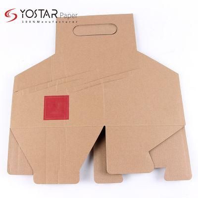 Custom Wholesale Disposable Paper Packing Holder for 6/4 Bottle Beer